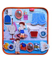 Ada Detox Tox ( Banyo ) Keçe Cırtlı Aktivite Sayfası - Çocuk Etkinlik , Eği