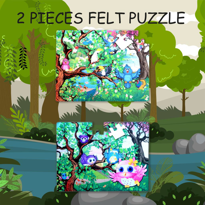 Ada Detox Tox Baykuş 5+ Keçe Yapboz - 5 Yaş Puzzle T017