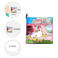 Tox Çiftlik Hayvanları Kumaş Sessiz Kitap T058 - Bez Kitap , Eğit Tox Çiftlik Hayvanları Kumaş Sessiz Kitap T058 - Bez Kitap , Eğit