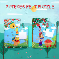 Tox Elmacı Ayı 3+ Keçe Yapboz - 3 Yaş Puzzle T044
