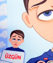 Ada Detox Tox ( Erkek ) Duyguları Öğreniyorum Keçe Cırtlı Aktivite Sayfası 