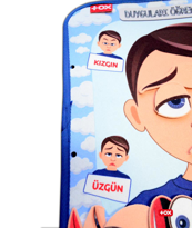 Ada Detox Tox ( Erkek ) Duyguları Öğreniyorum Keçe Cırtlı Aktivite Sayfası 