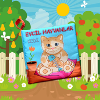 Tox Evcil Hayvanlar Sessiz Kumaş Kitap T110 - Bez Kitap , Eğitici