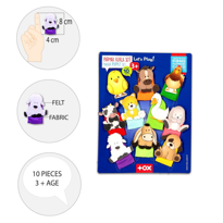 Tox Evcil Hayvanlar 10 Parça Parmak Kukla , Eğitici Oyuncak T771 Tox Evcil Hayvanlar 10 Parça Parmak Kukla , Eğitici Oyuncak T771