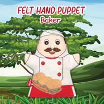 Tox Fırıncı Meslekler Keçe El Kukla T325 , Eğitici Oyuncak