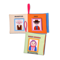 Ada Detox Tox İngilizce Aile Bireyleri Kumaş Sessiz Kitap E384 - Bez Kitap 