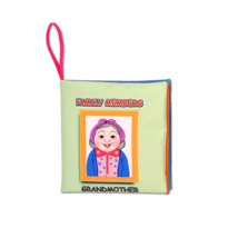 Ada Detox Tox İngilizce Aile Bireyleri Kumaş Sessiz Kitap E384 - Bez Kitap 