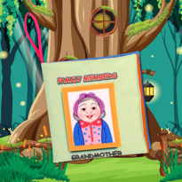 Ada Detox Tox İngilizce Aile Bireyleri Kumaş Sessiz Kitap E384 - Bez Kitap 