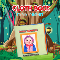 Ada Detox Tox İngilizce Aile Bireyleri Kumaş Sessiz Kitap E384 - Bez Kitap 