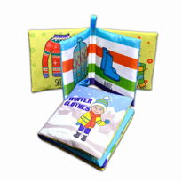 Ada Detox Tox İngilizce Kışlık Giysiler Kumaş Sessiz Kitap E124 - Bez Kitap