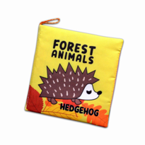 Ada Detox Tox İngilizce Orman Hayvanları Kumaş Sessiz Kitap E127 - Bez Kita