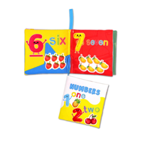 Ada Detox Tox İngilizce Rakamlar Kumaş Sessiz Kitap E128 - Bez Kitap , Eğit