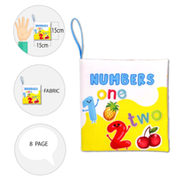 Ada Detox Tox İngilizce Rakamlar Kumaş Sessiz Kitap E128 - Bez Kitap , Eğit