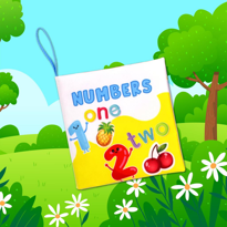 Ada Detox Tox İngilizce Rakamlar Kumaş Sessiz Kitap E128 - Bez Kitap , Eğit