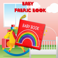 Ada Detox Tox İngilizce Renkli Bebek Kumaş Sessiz Kitap E120 - Bez Kitap , 