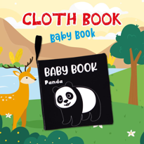 Tox İngilizce Siyah Beyaz Vahşi Hayvanlar Kumaş Sessiz Kitap E497