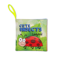 Ada Detox Tox İngilizce Sevimli Böcekler Kumaş Sessiz Kitap E386 - Bez Kita