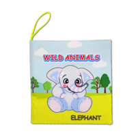 Ada Detox Tox İngilizce Vahşi Hayvanlar Sessiz Kumaş Kitap E389 - Bez Kitap