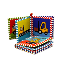 Ada Detox Tox İş Makinaları Kumaş Sessiz Kitap T048 - Bez Kitap , Eğitici O