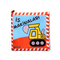 Ada Detox Tox İş Makinaları Kumaş Sessiz Kitap T048 - Bez Kitap , Eğitici O