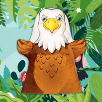 Tox Kartal Vahşi Hayvanlar Keçe El Kukla T132 , Eğitici Oyuncak