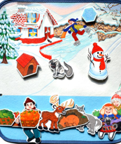 Ada Detox Tox ( Kış ) Keçe Cırtlı Aktivite Sayfası - Çocuk Etkinlik , Eğiti