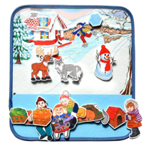 Ada Detox Tox ( Kış ) Keçe Cırtlı Aktivite Sayfası - Çocuk Etkinlik , Eğiti