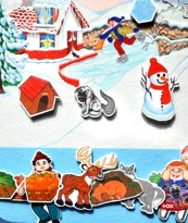 Ada Detox Tox ( Kış ) Keçe Cırtlı Aktivite Sayfası - Çocuk Etkinlik , Eğiti