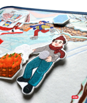 Ada Detox Tox ( Kış ) Keçe Cırtlı Aktivite Sayfası - Çocuk Etkinlik , Eğiti