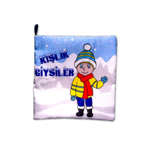 Ada Detox Tox Kışlık Giysiler Kumaş Sessiz Kitap T052 - Bez Kitap , Eğitici Ada Detox Tox Kışlık Giysiler Kumaş Sessiz Kitap T052 - Bez Kitap , Eğitici