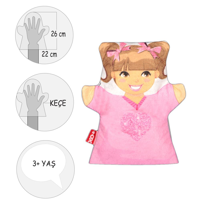 Tox Kız Aile Bireyleri Keçe El Kukla T334 , Eğitici Oyuncak Tox Kız Aile Bireyleri Keçe El Kukla T334 , Eğitici Oyuncak