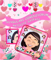 Ada Detox Tox ( Kız ) Duyguları Öğreniyorum Keçe Cırtlı Aktivite Sayfası - 