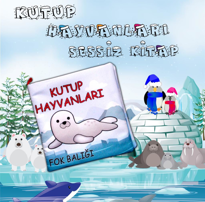 Ada Detox Tox Kutup Hayvanları Kumaş Sessiz Kitap T056 - Bez Kitap , Eğitic