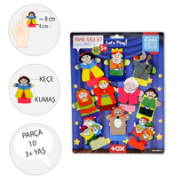 Ada Detox Tox Masal Kahramanlari 10 Parça Parmak Kukla Set T225