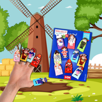 Tox Meslekler 10 Parça Parmak Kukla , Eğitici Oyuncak T762