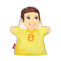 Tox Oğlan Aile Bireyleri Keçe El Kukla T333 , Eğitici Oyuncak