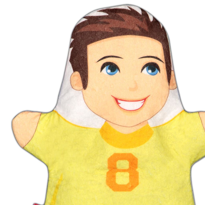 Tox Oğlan Aile Bireyleri Keçe El Kukla T333 , Eğitici Oyuncak