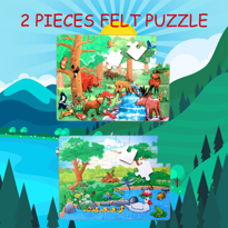 Ada Detox Tox Orman 5+ Keçe Yapboz - 5 Yaş Puzzle T015