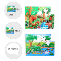 Ada Detox Tox Orman 5+ Keçe Yapboz - 5 Yaş Puzzle T015