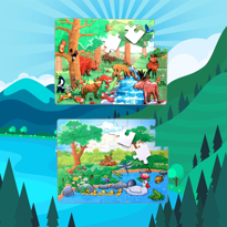 Ada Detox Tox Orman 5+ Keçe Yapboz - 5 Yaş Puzzle T015