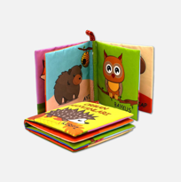 Tox Orman Hayvanları Kumaş Sessiz Kitap T055 - Bez Kitap , Eğitic
