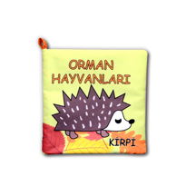 Tox Orman Hayvanları Kumaş Sessiz Kitap T055 - Bez Kitap , Eğitic