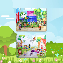Tox Oyun Parkı 5+ Keçe Yapboz - 5 Yaş Puzzle T040