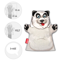 Tox Panda Vahşi Hayvanlar Keçe El Kukla T128 , Eğitici Oyuncak