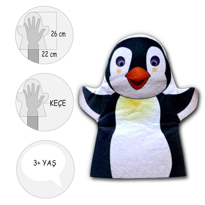 Tox Penguen Vahşi Hayvanlar Keçe El Kukla T122 , Eğitici Oyuncak