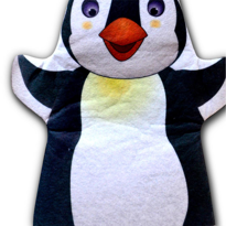 Tox Penguen Vahşi Hayvanlar Keçe El Kukla T122 , Eğitici Oyuncak
