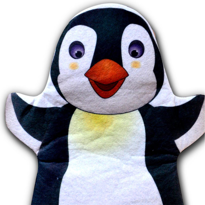 Tox Penguen Vahşi Hayvanlar Keçe El Kukla T122 , Eğitici Oyuncak
