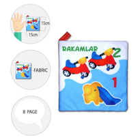 Ada Detox Tox Rakamlar Kumaş Sessiz Kitap T051 - Bez Kitap , Eğitici Oyunca