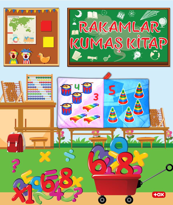 Ada Detox Tox Rakamlar Kumaş Sessiz Kitap T051 - Bez Kitap , Eğitici Oyunca