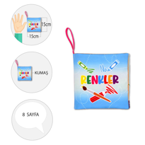 Tox Renkler Kumaş Sessiz Kitap T383 - Bez Kitap , Eğitici Oyuncak Tox Renkler Kumaş Sessiz Kitap T383 - Bez Kitap , Eğitici Oyuncak
